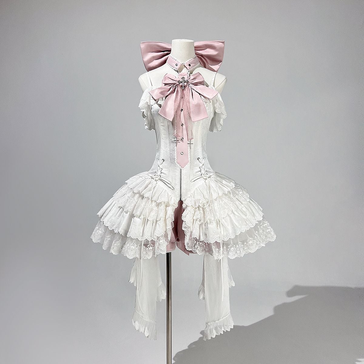 Magical Girl White Frill Dress Set