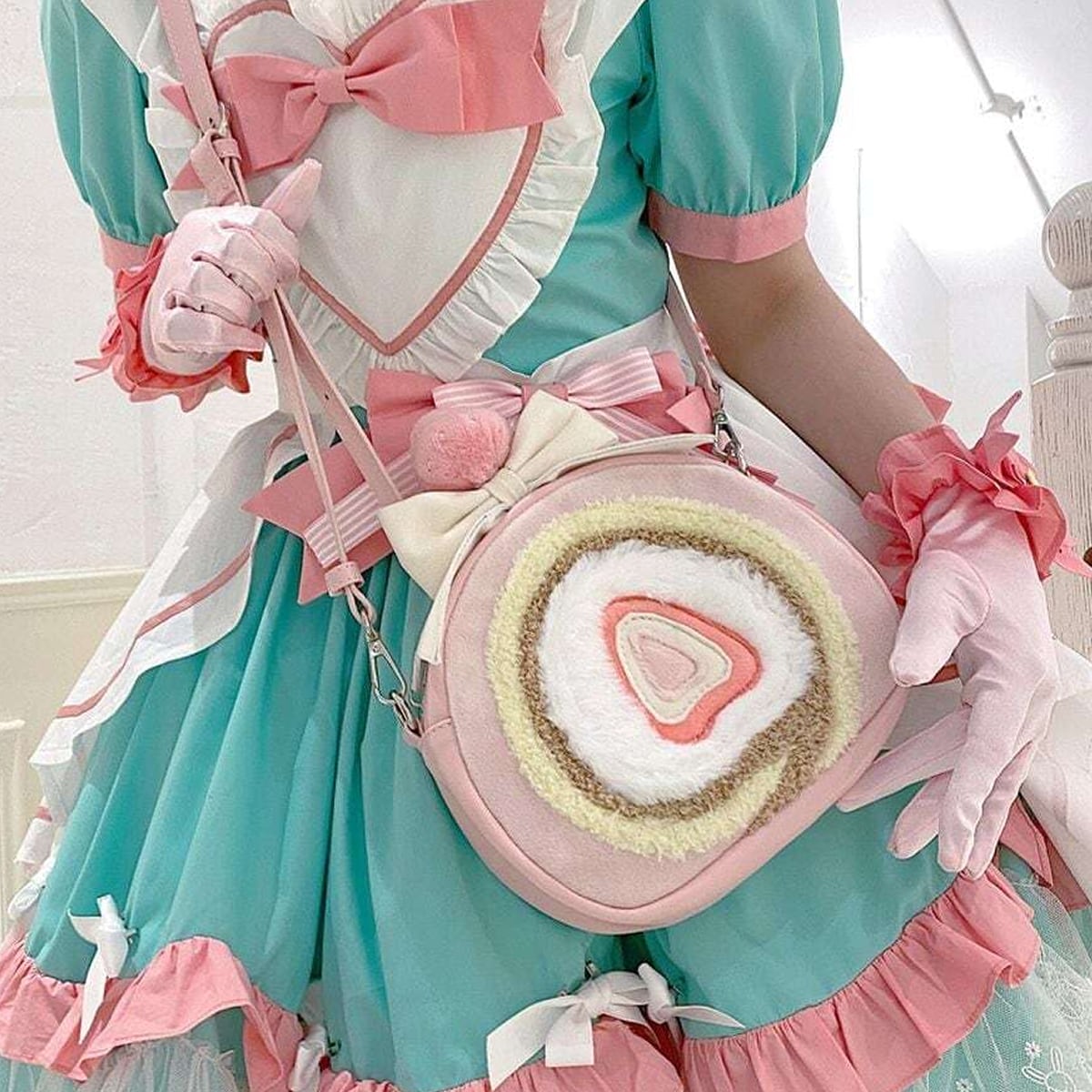 Strawberry Roll Cake Backpack