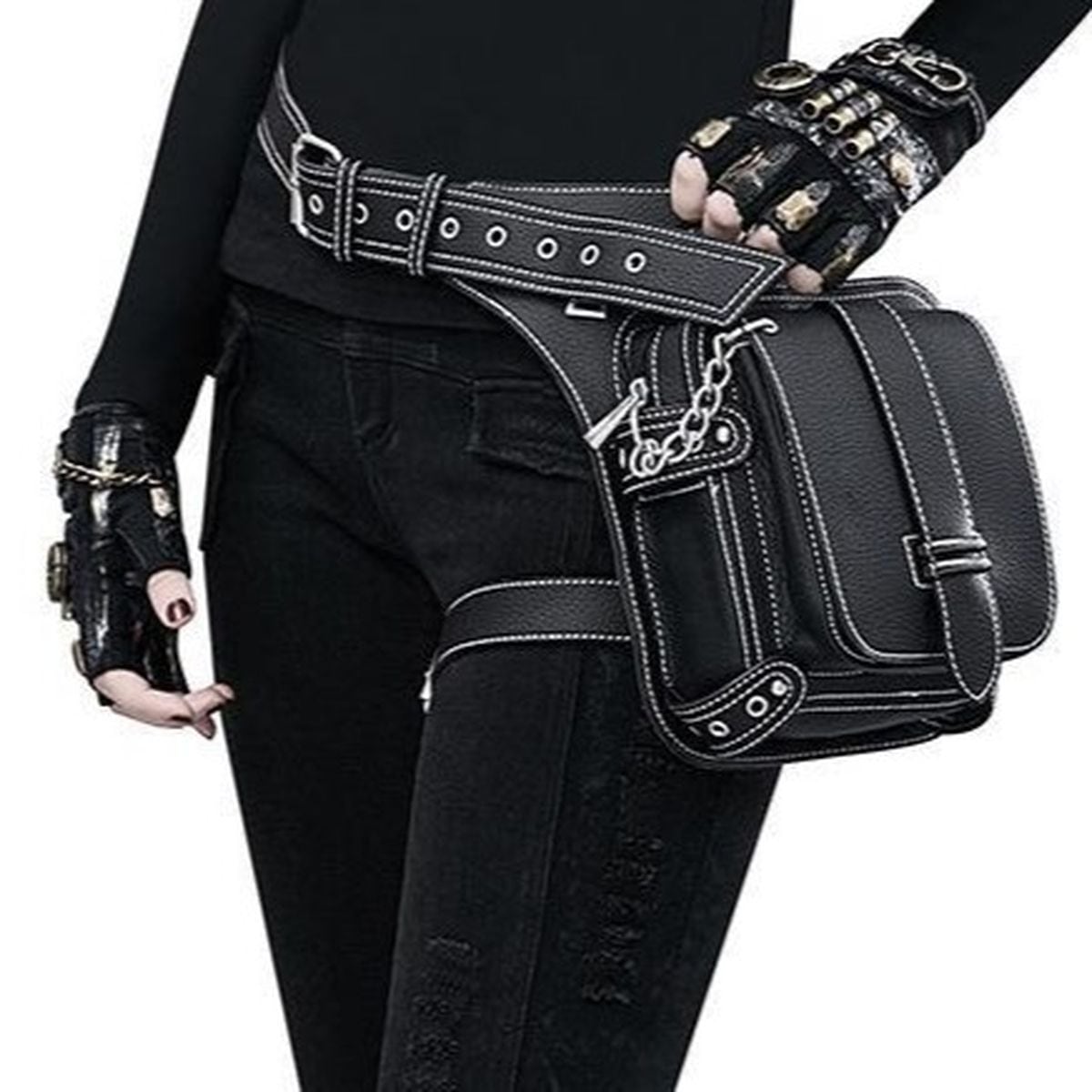Gothic Black Side Bag