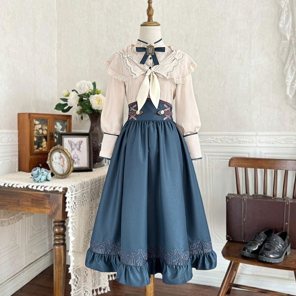 Elegant Long Skirt Set