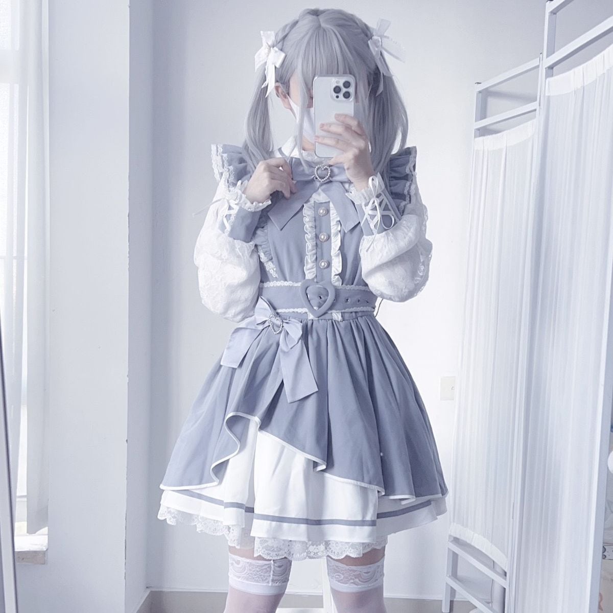 Asymmetrical Angel x Jirai-kei Dress