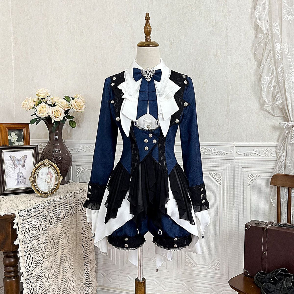 Regal Blue and White Prince Ensemble