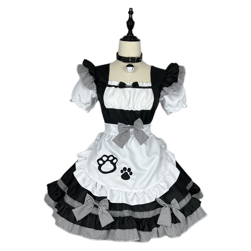 Cat Maid Set with Choker and Pannier