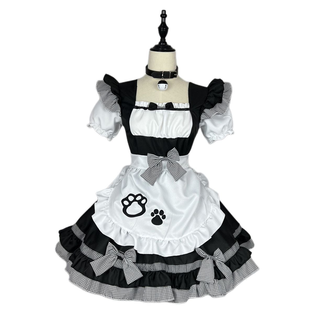 Cat Maid Set with Choker and Pannier