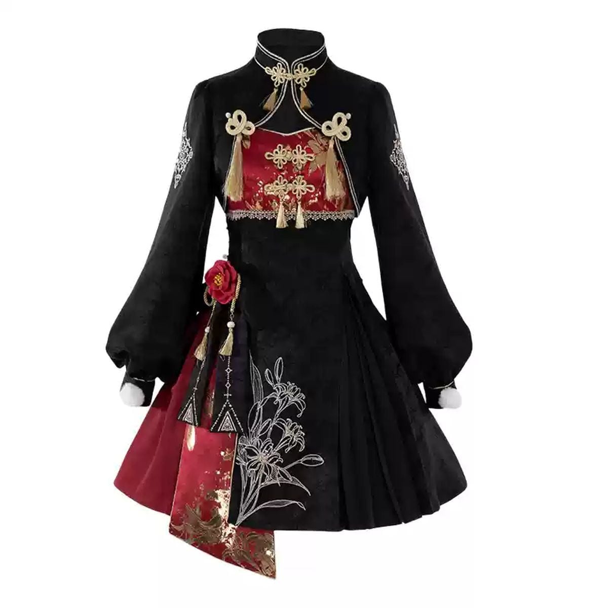 Stylish Asymmetrical Chinese Lolita Attire