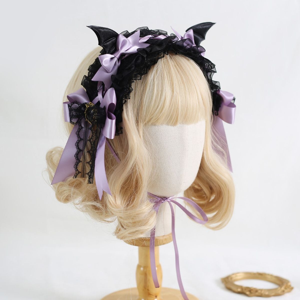 Devil Wings Lace Headpiece