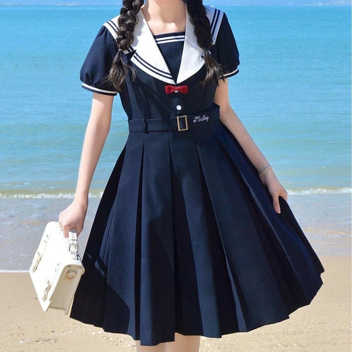 Cute Short Sleeve Sailor Outfit