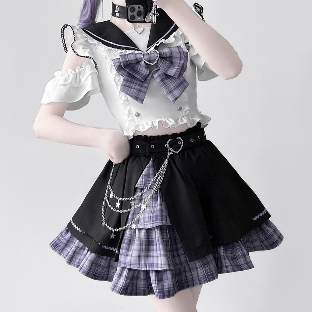 Asymmetrical Idol Stage Outfit