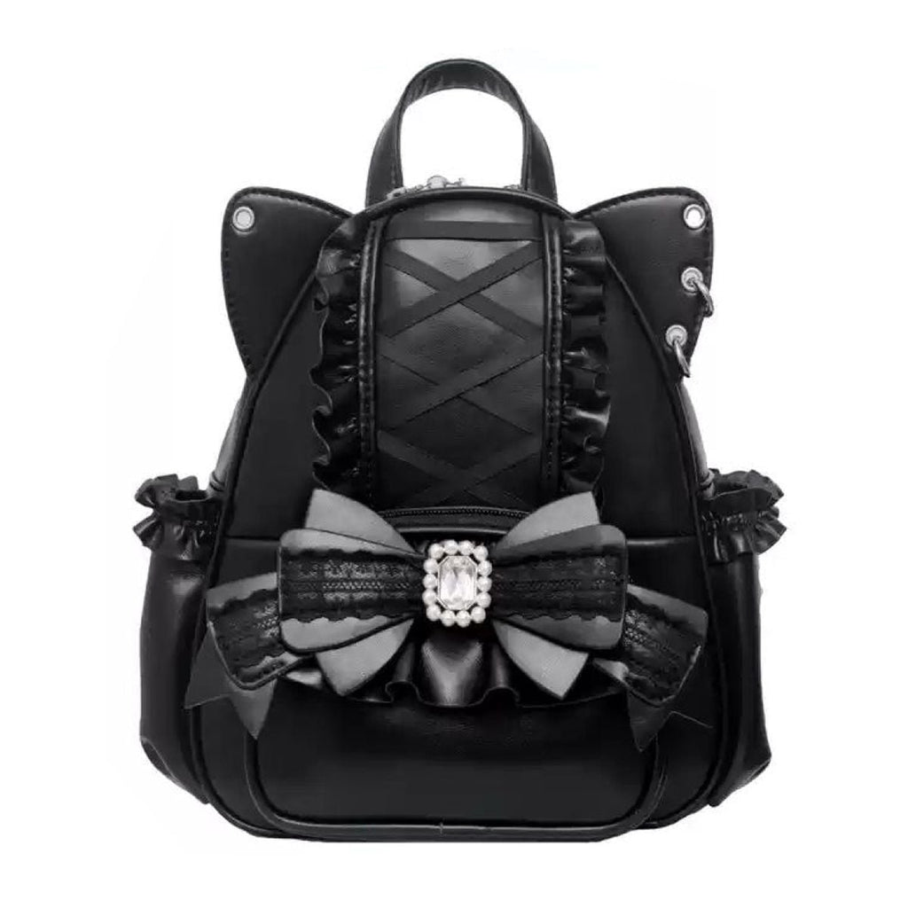 Kawaii Cat Ear Lace-Up Bag