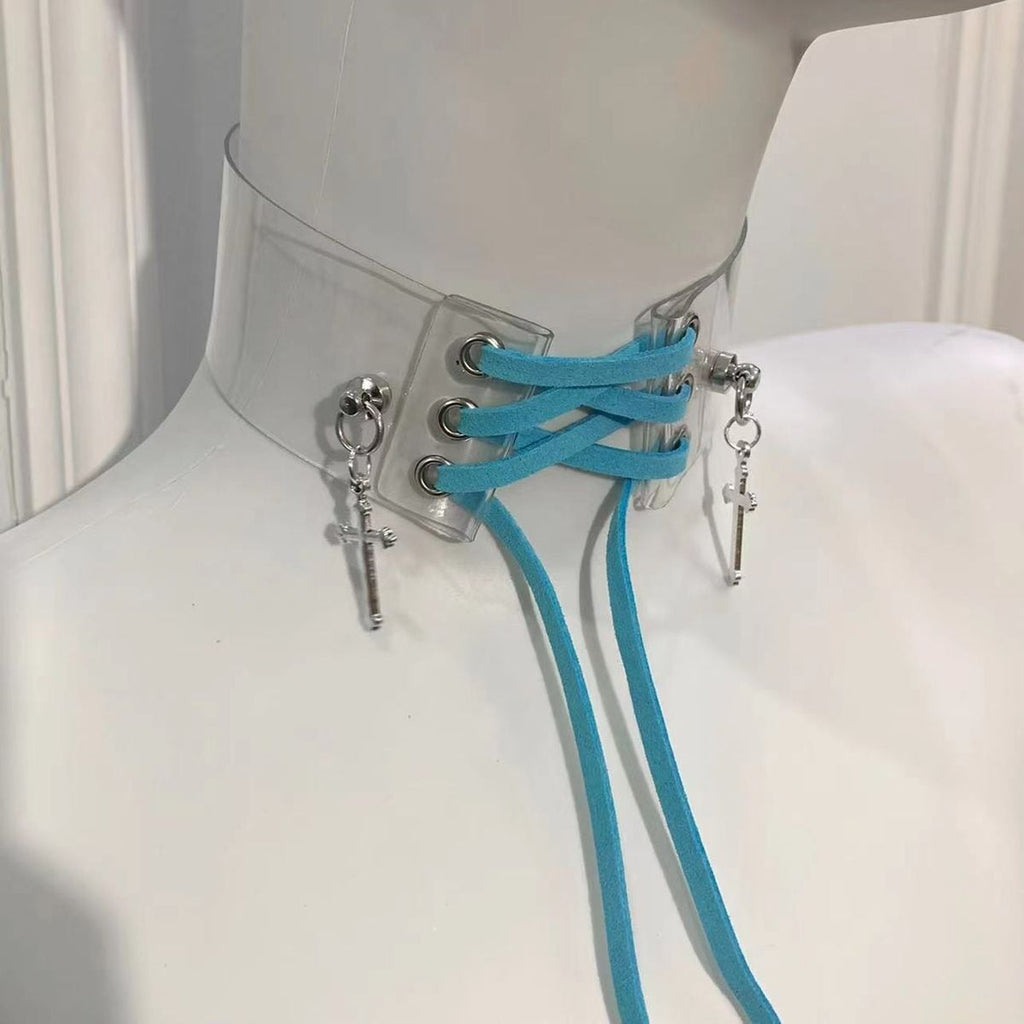 Jirai-kei Lace-Up Choker