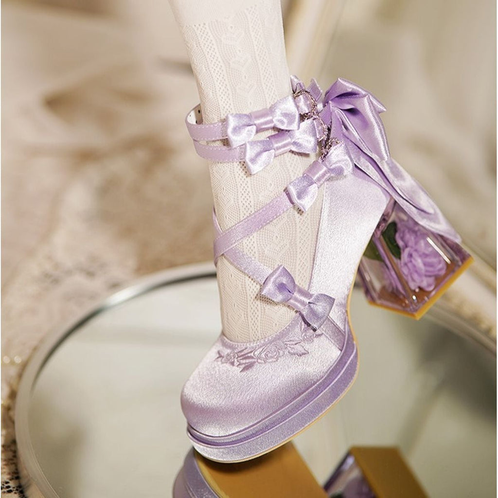 Elegant Flower Accent Pumps