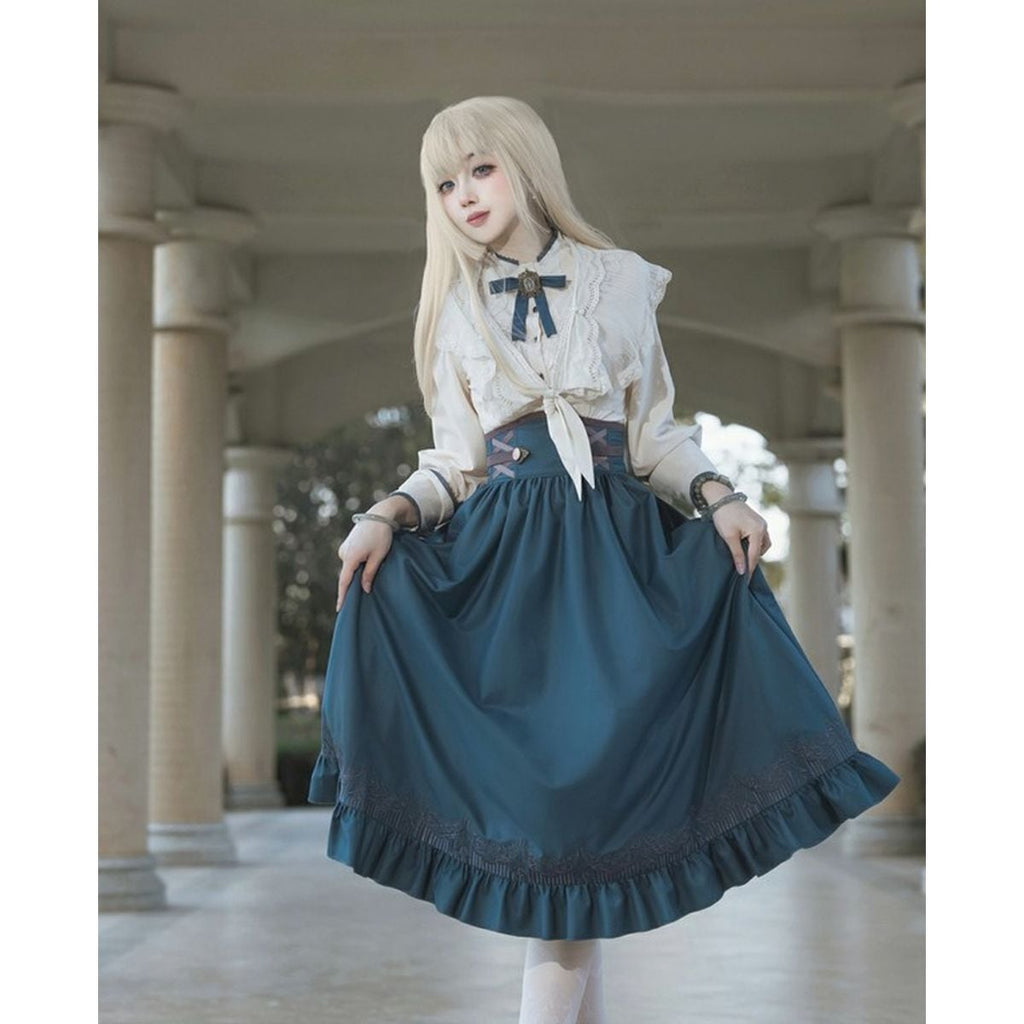 Elegant Long Skirt Set