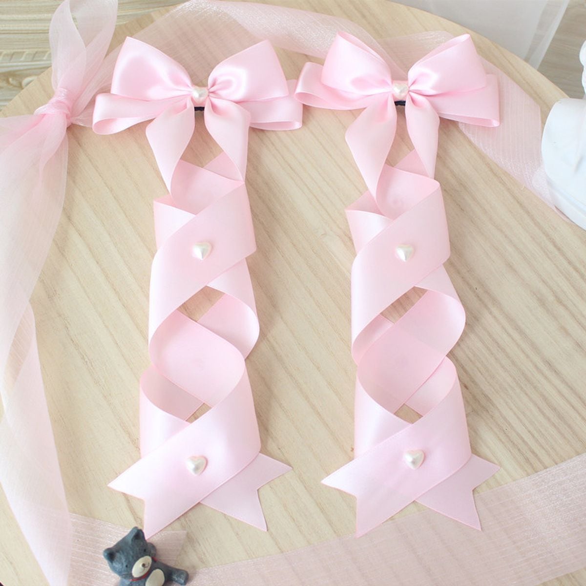 Twin Tail Ribbon Hair Accessories