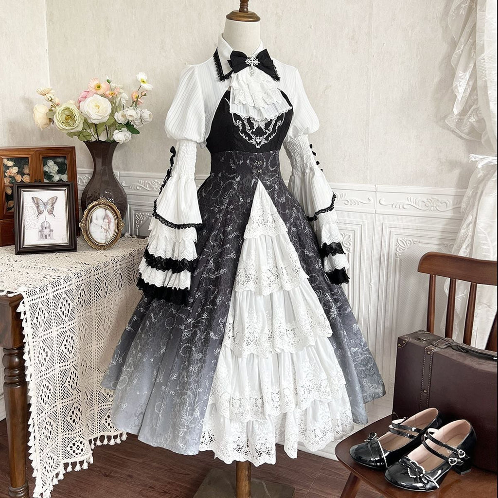 Gothic Gradient Princess Sleeve Ensemble