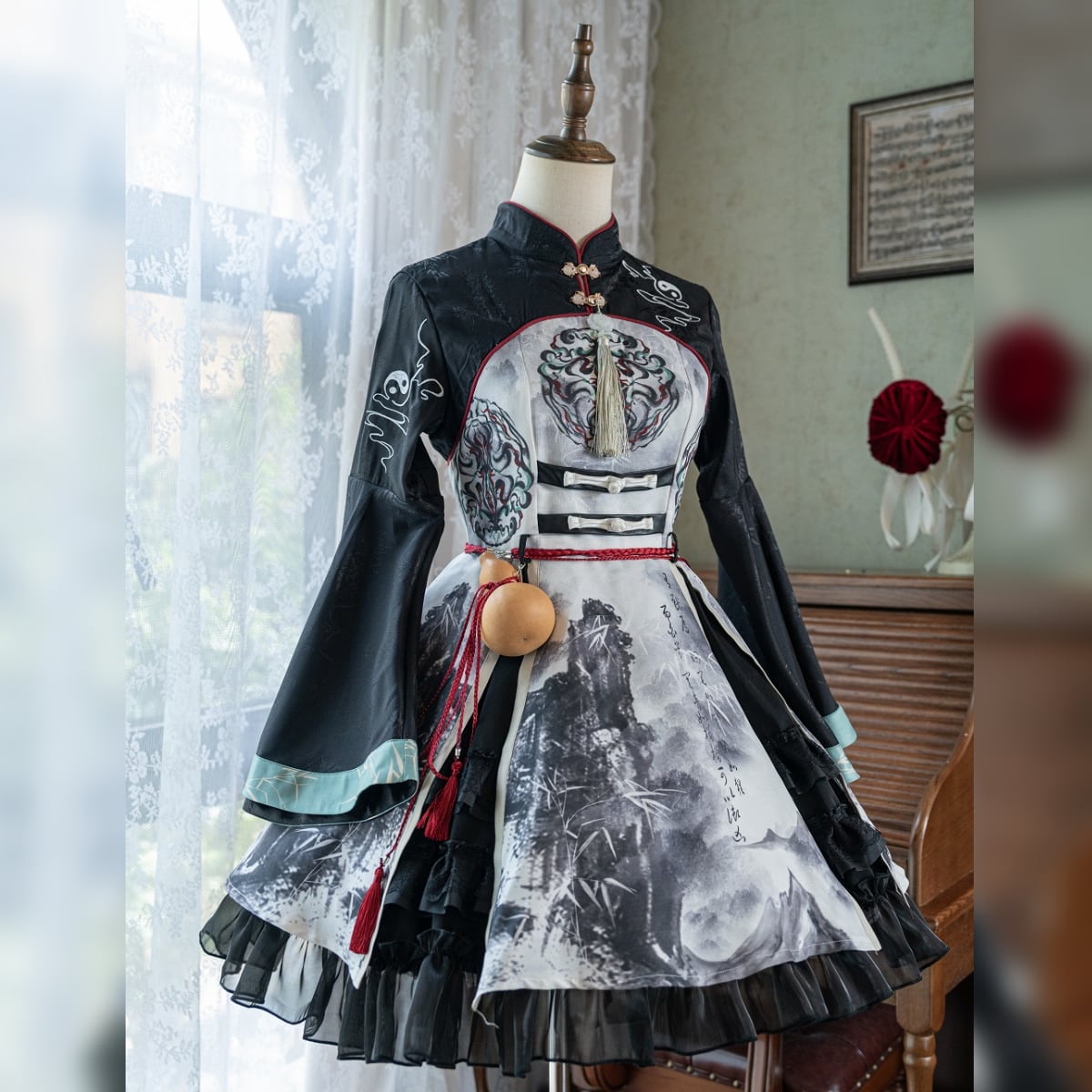 Panda-Themed Chinese Dress Set