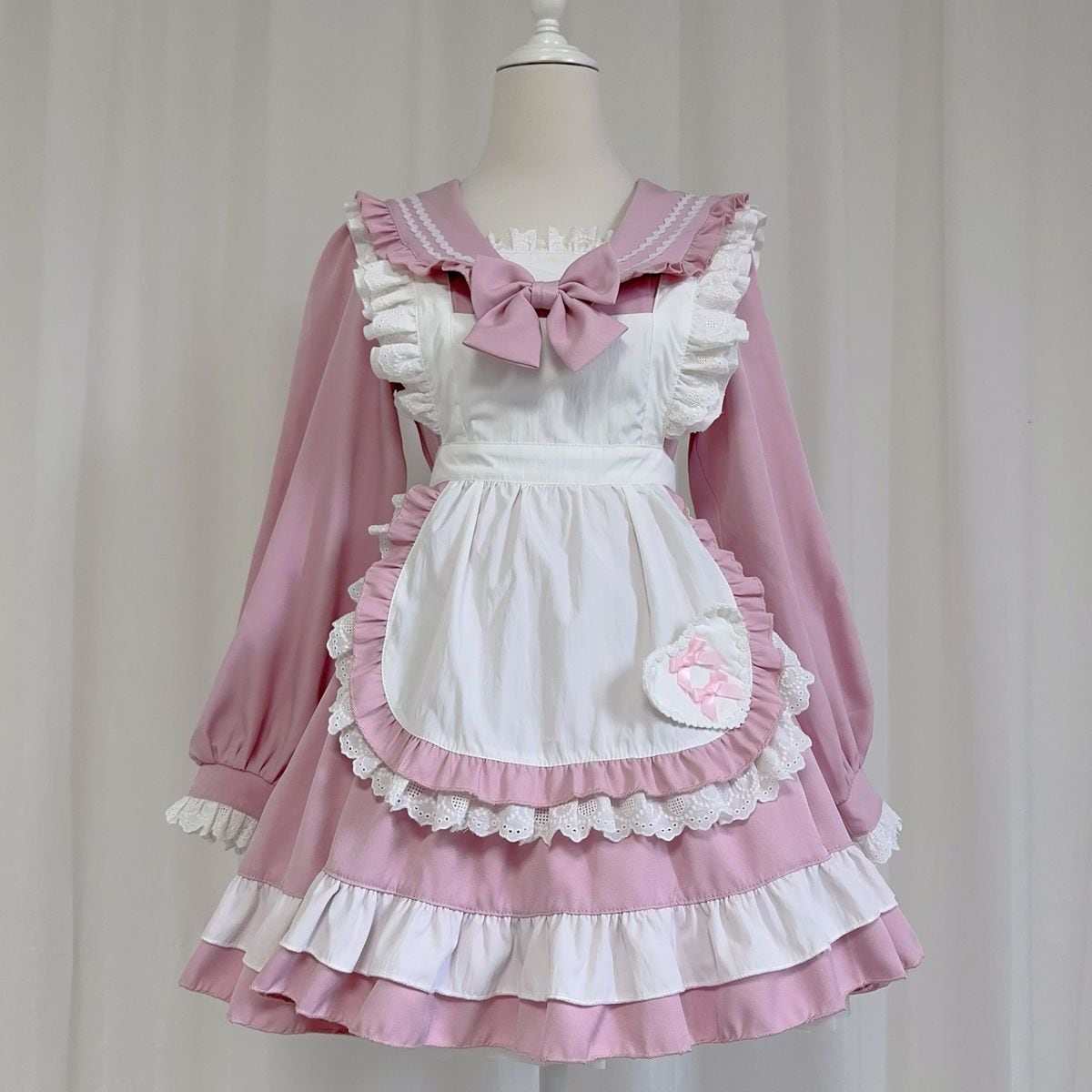 Sailor Collar Frill Maid Dress