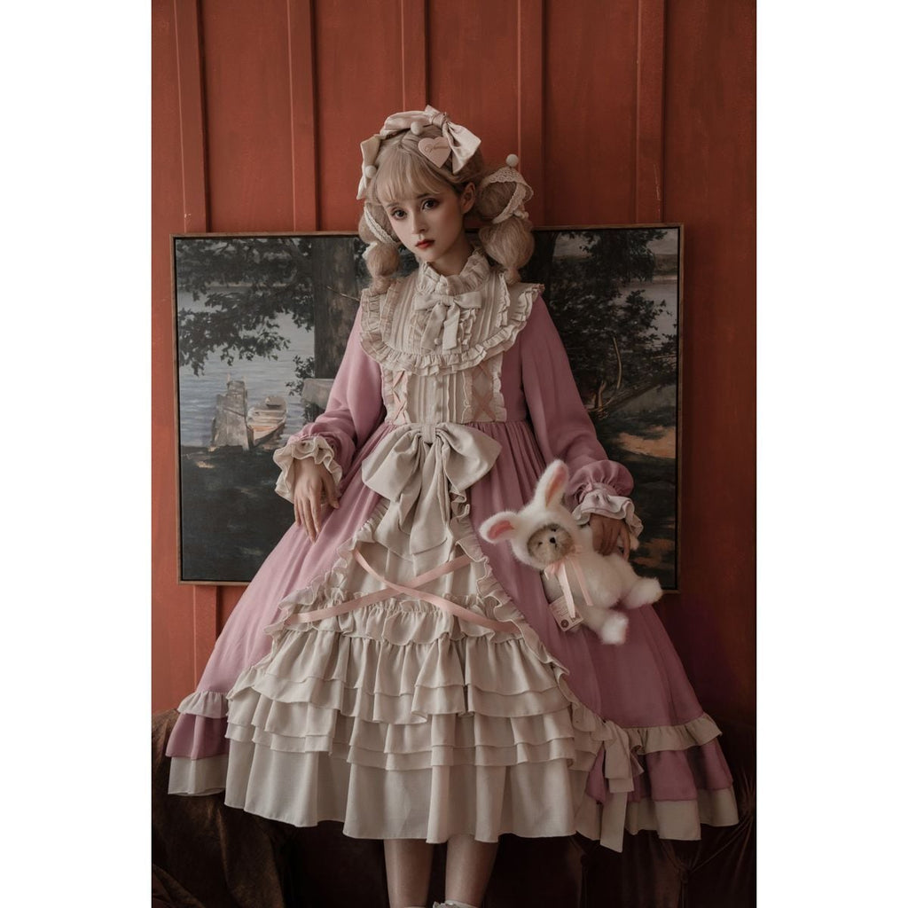 Elegant Snow White Ruffled Dress