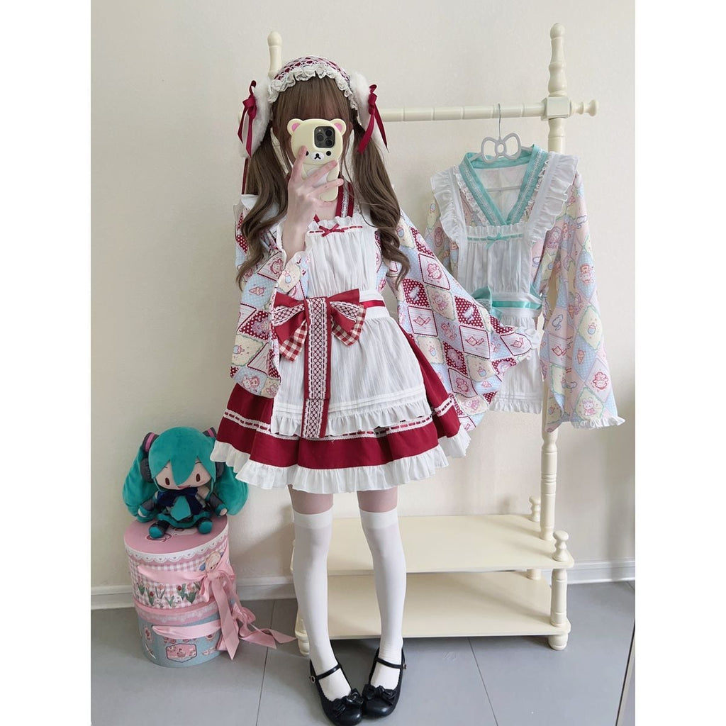 Japanese Style Frill Maid Outfit