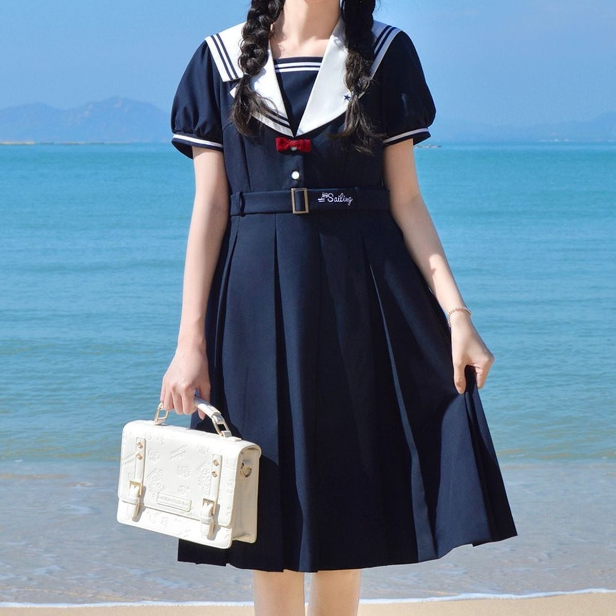 Cute Short Sleeve Sailor Outfit