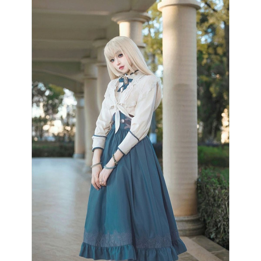 Elegant Long Skirt Set