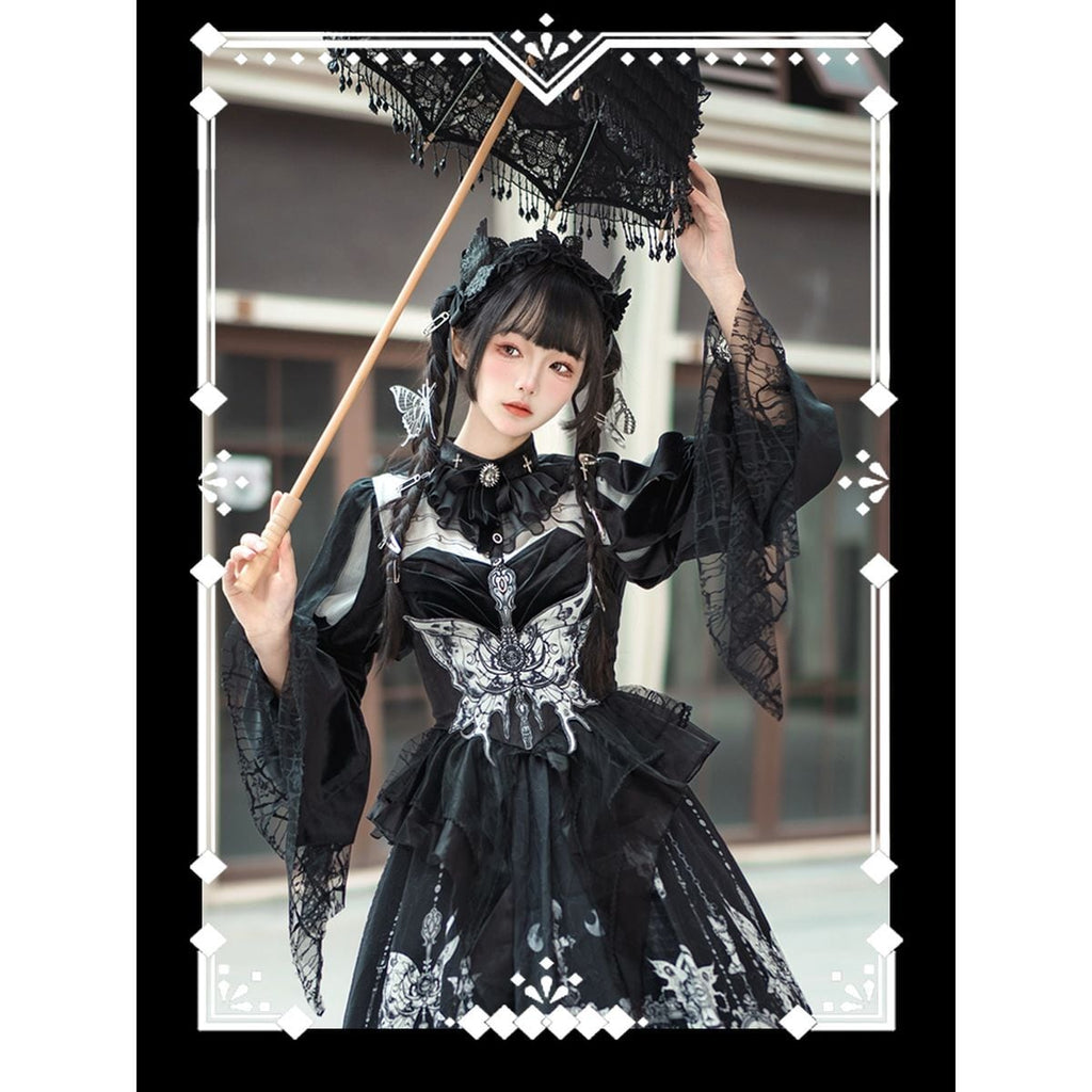 Mystical Butterfly Gothic Dress