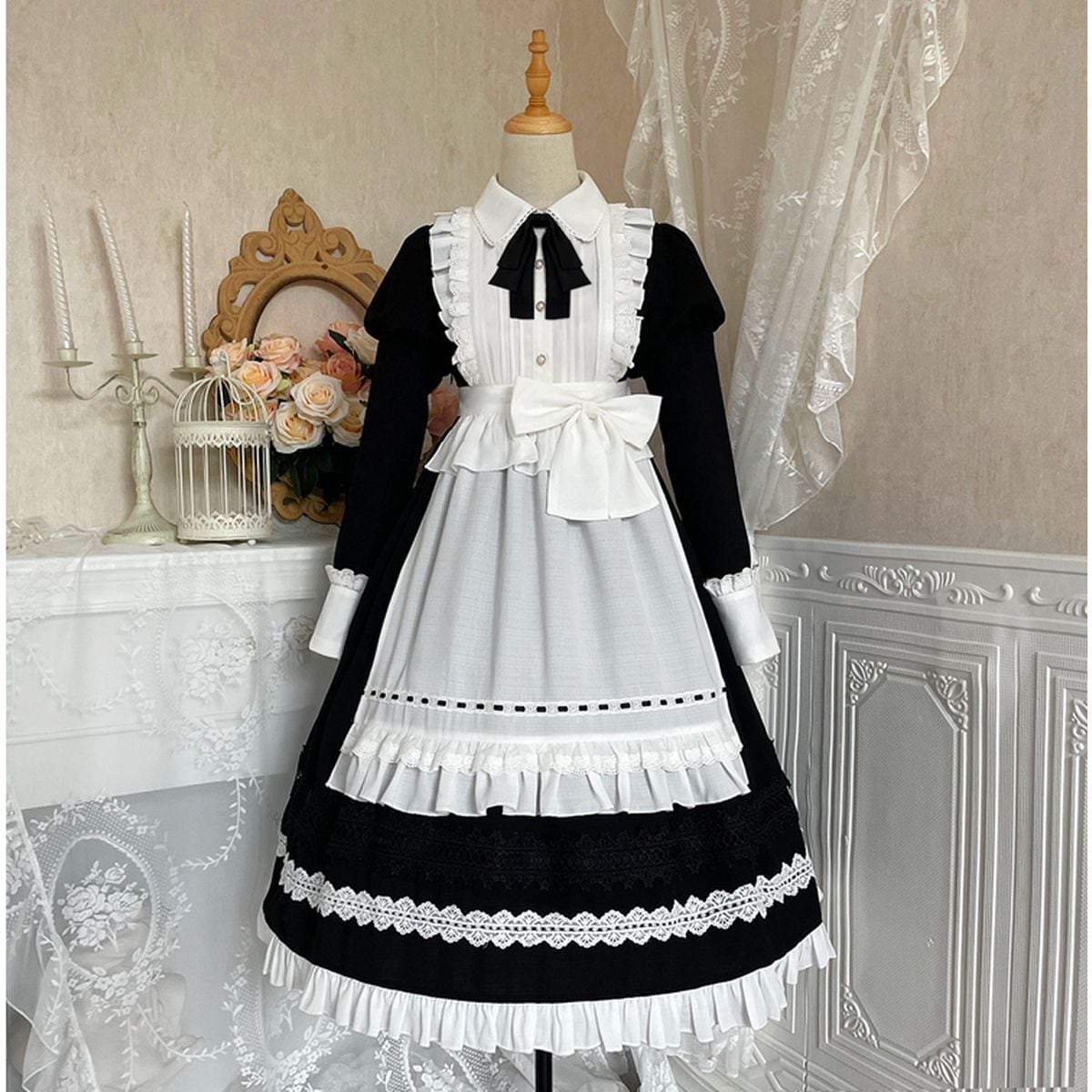 Victorian-Style Long Maid Outfit