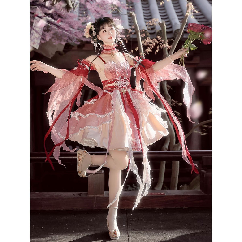 Elegant Frill Lolita Dress Ensemble