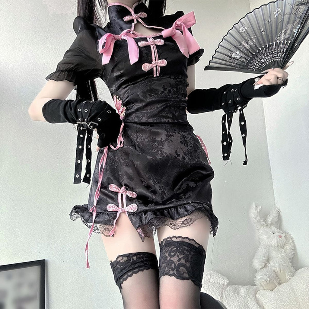 Cute Mini Chinese Style Dress