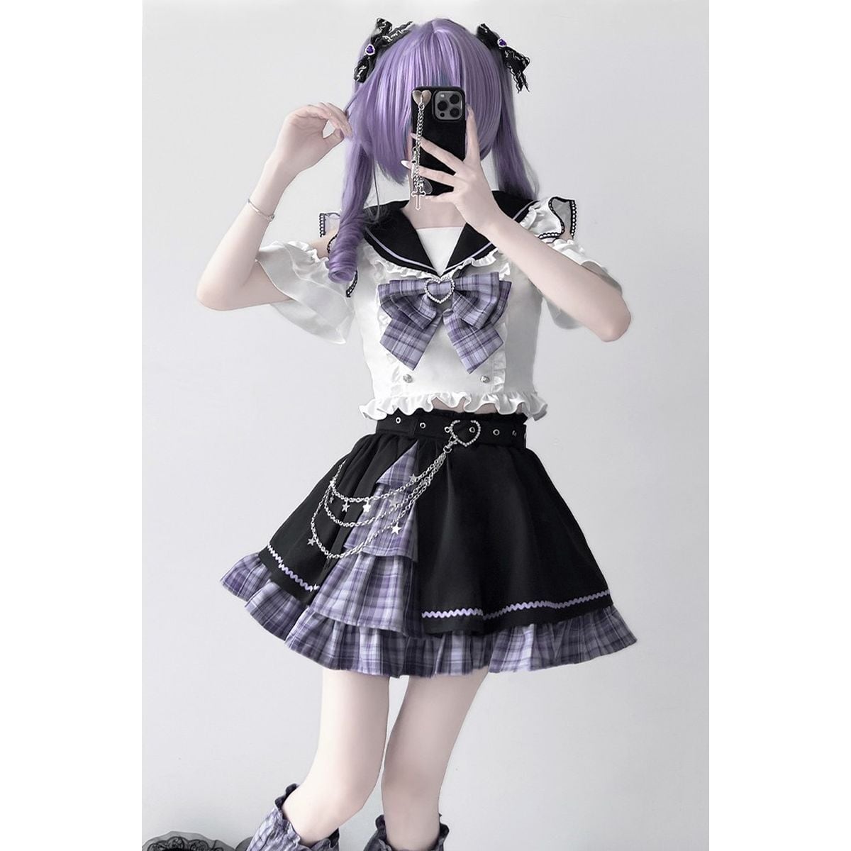 Asymmetrical Idol Stage Outfit