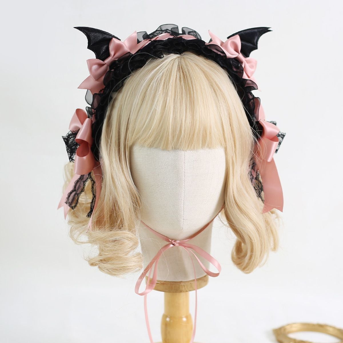 Devil Wings Lace Headpiece