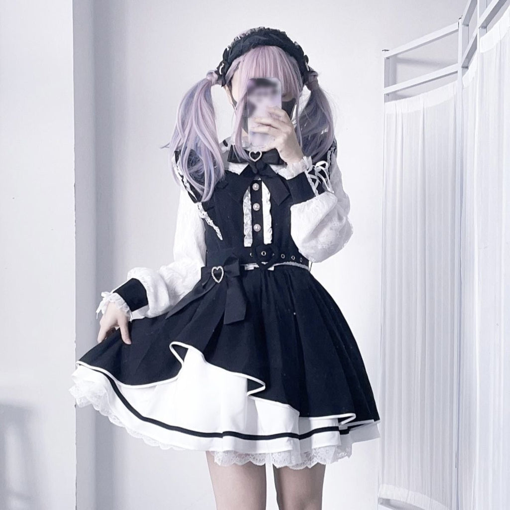 Asymmetrical Angel x Jirai-kei Dress
