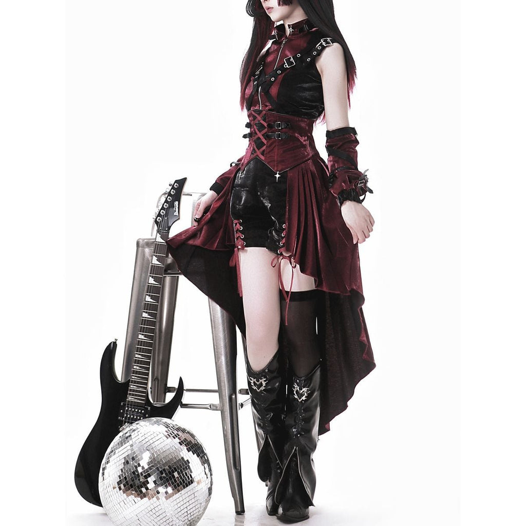 Gothic Punk Rock Red & Black Set