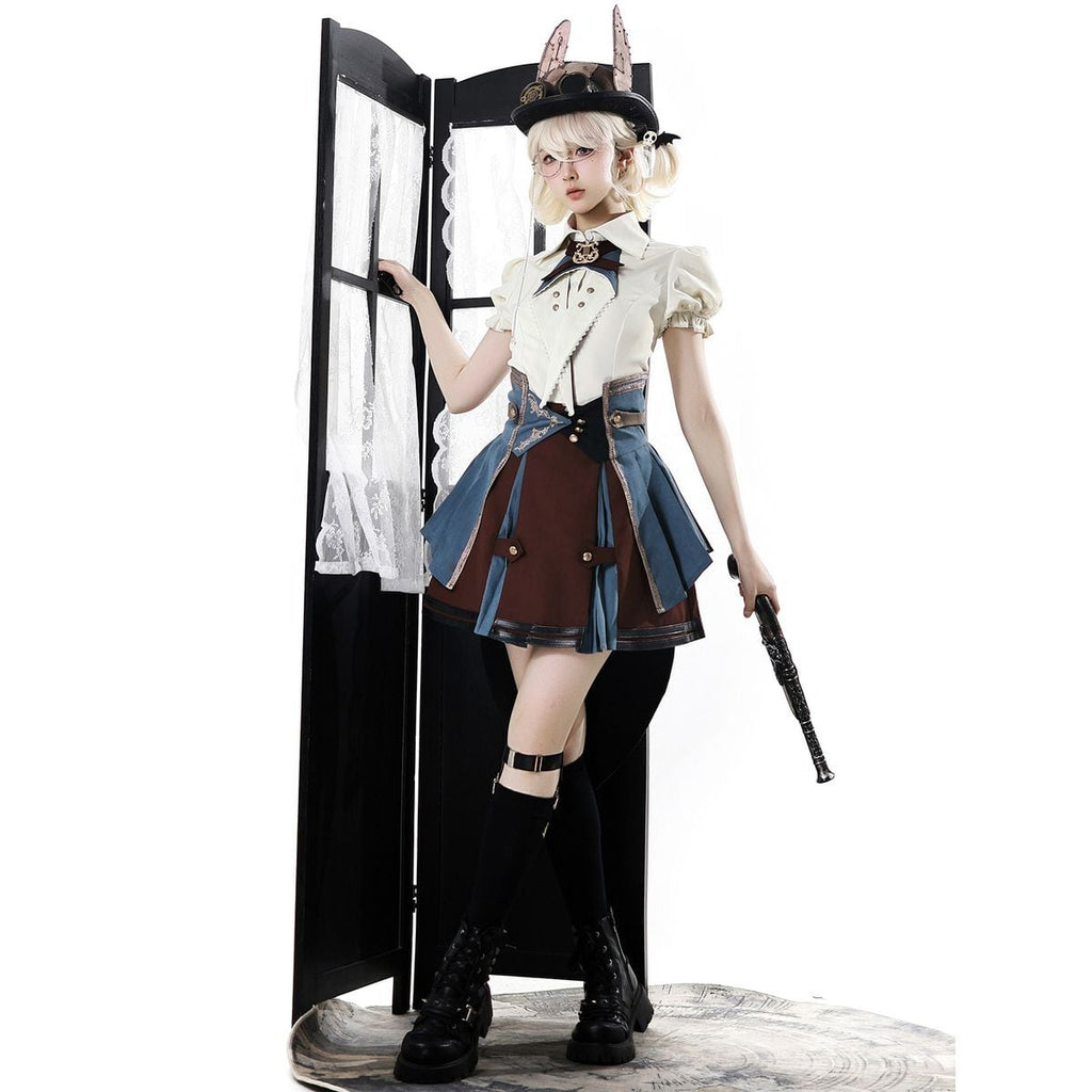 Steampunk Short Sleeve Ensemble