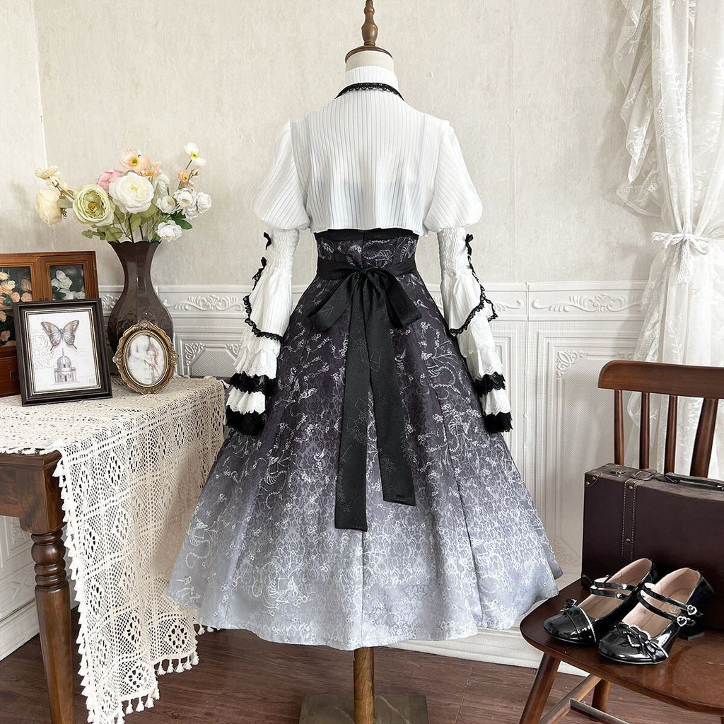 Gothic Gradient Princess Sleeve Ensemble