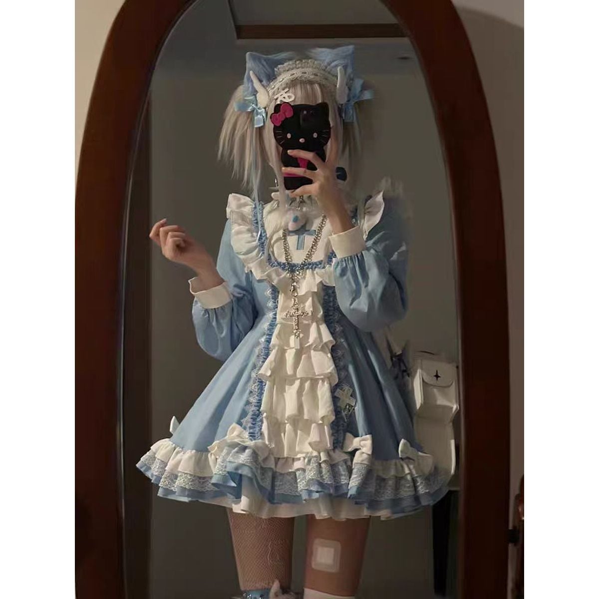 Dark Aesthetic Cross Gothic Dress