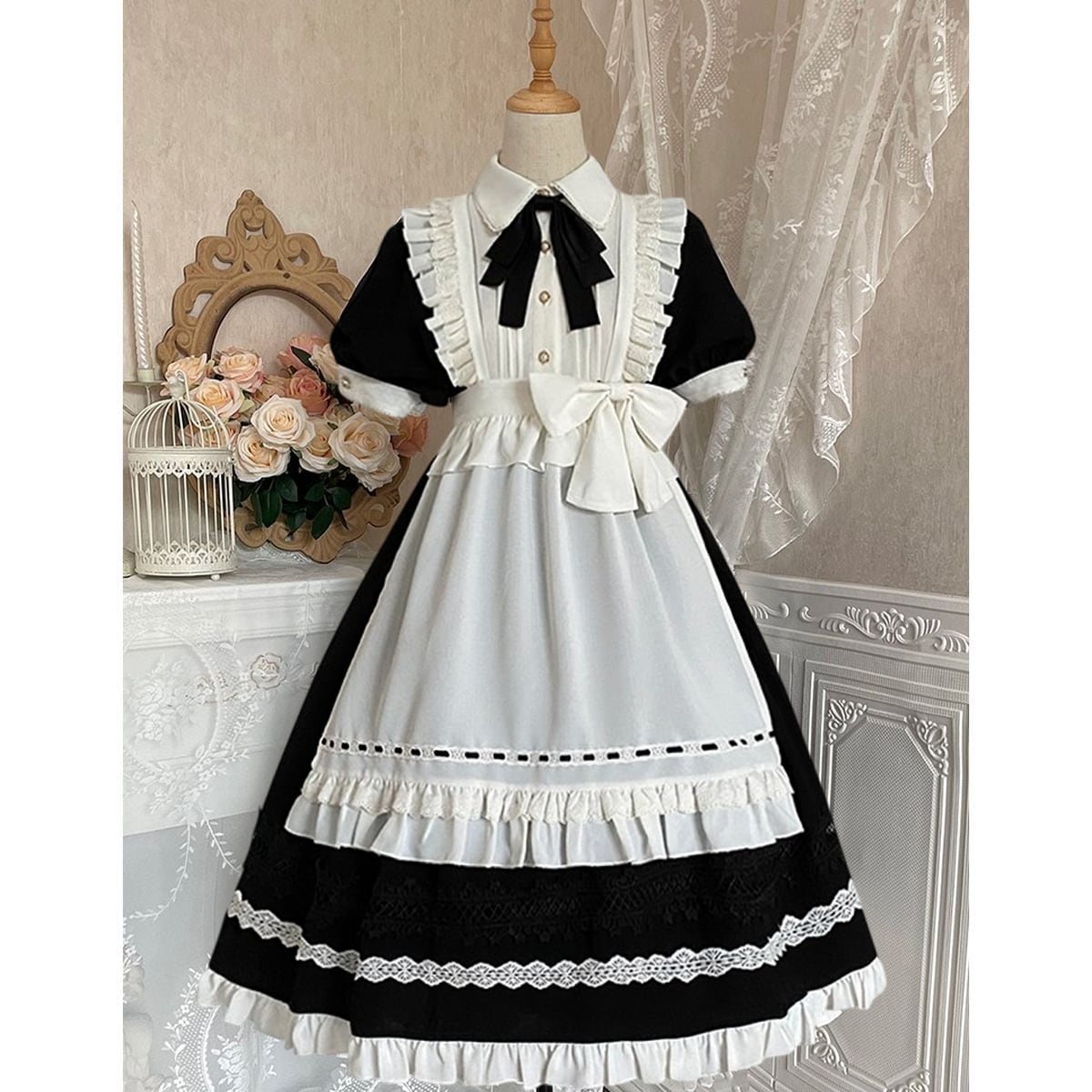Victorian-Style Long Maid Outfit