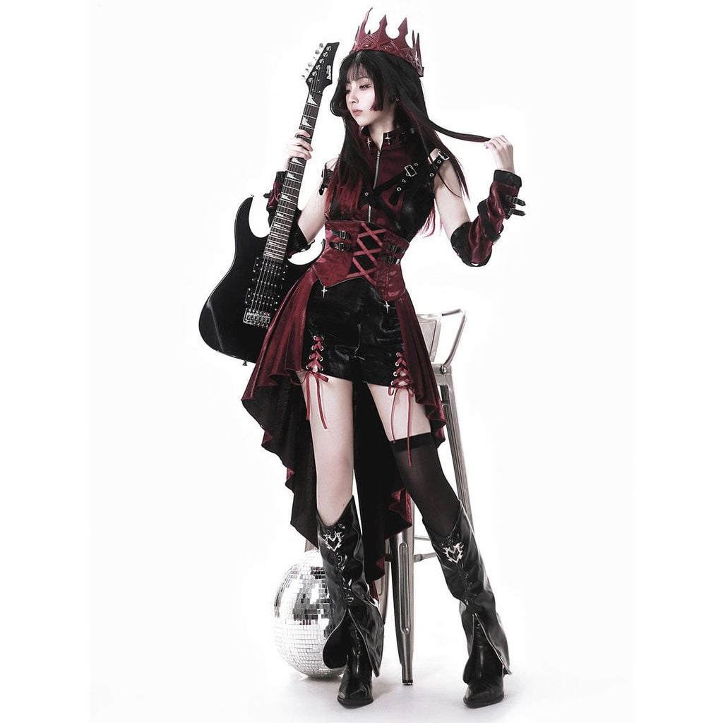 Gothic Punk Rock Red & Black Set