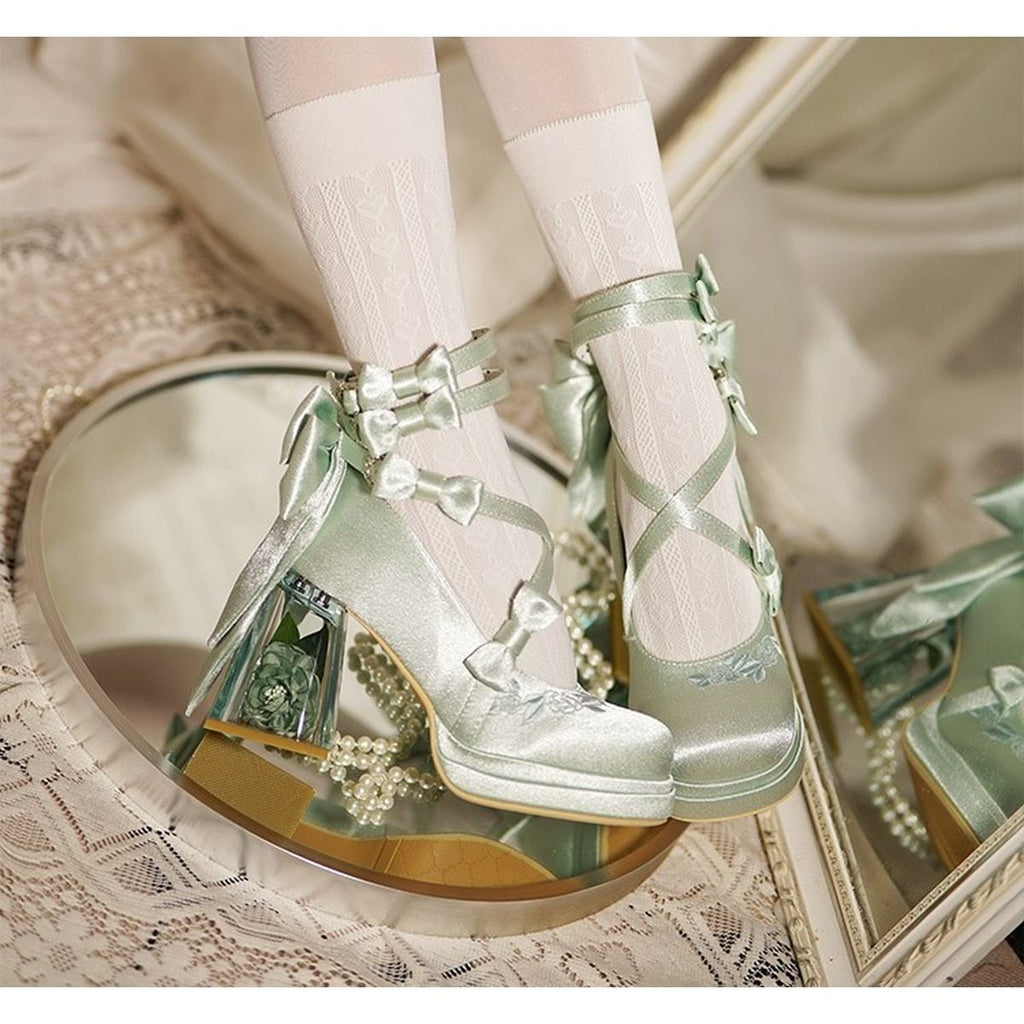 Elegant Flower Accent Pumps