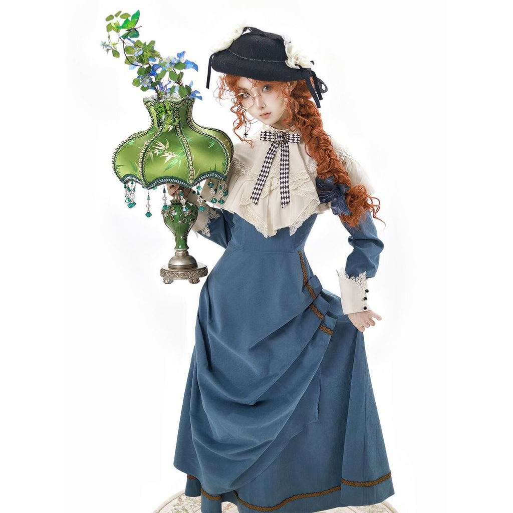 Elegant Sapphire Blue Dress