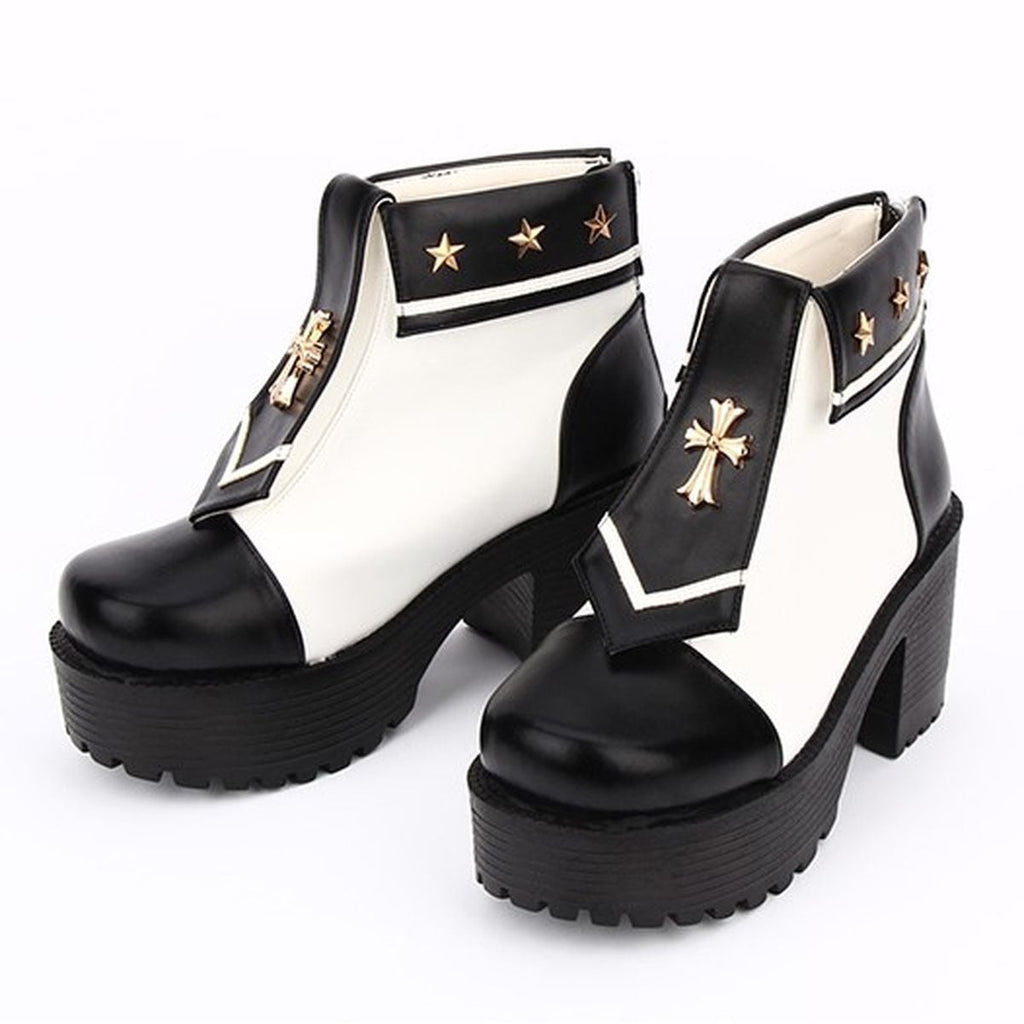 Military Style Lolita Ankle Boots