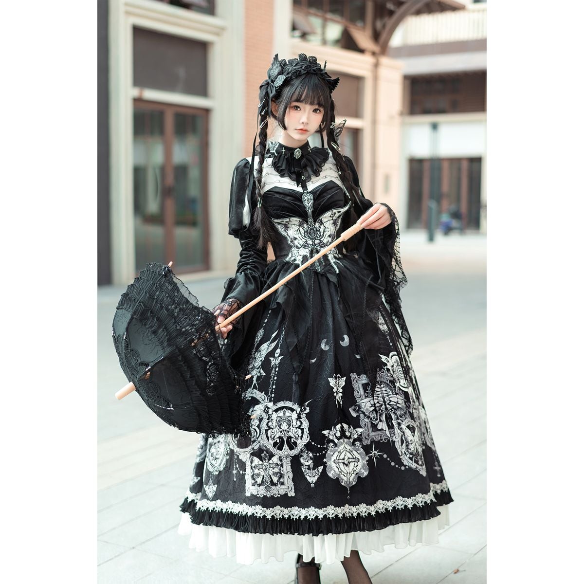 Mystical Butterfly Gothic Dress