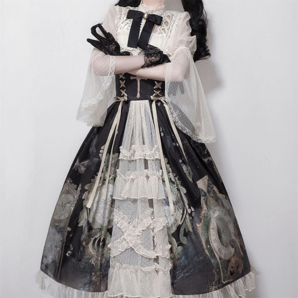 Chic Gothic Cross Lolita Dress