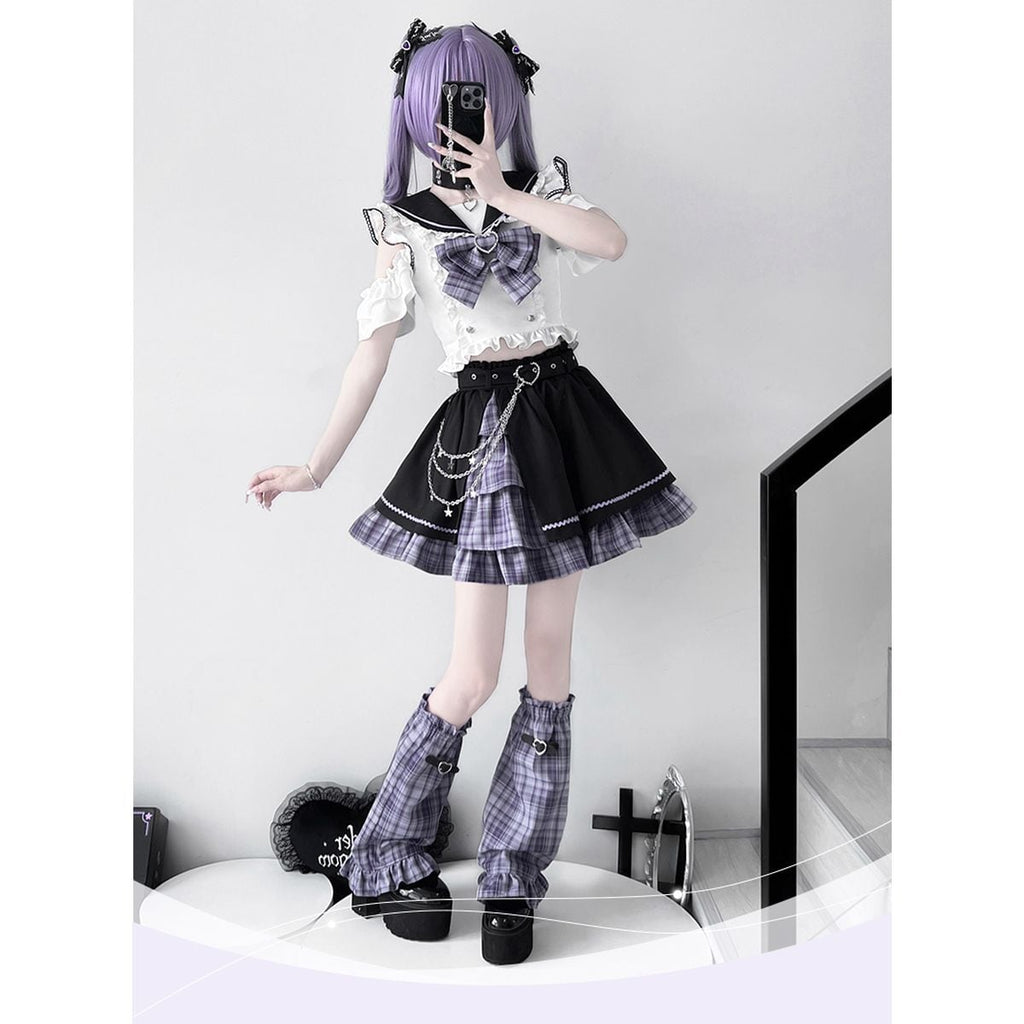 Asymmetrical Idol Stage Outfit