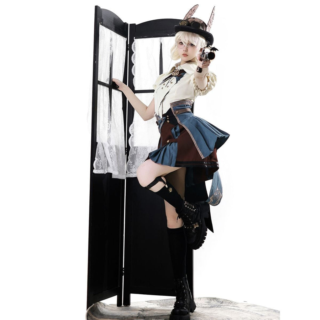 Steampunk Short Sleeve Ensemble