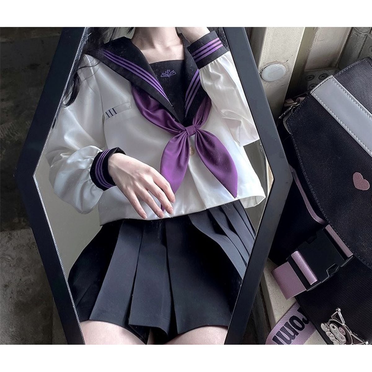 Purple and Black Sailor Uniform