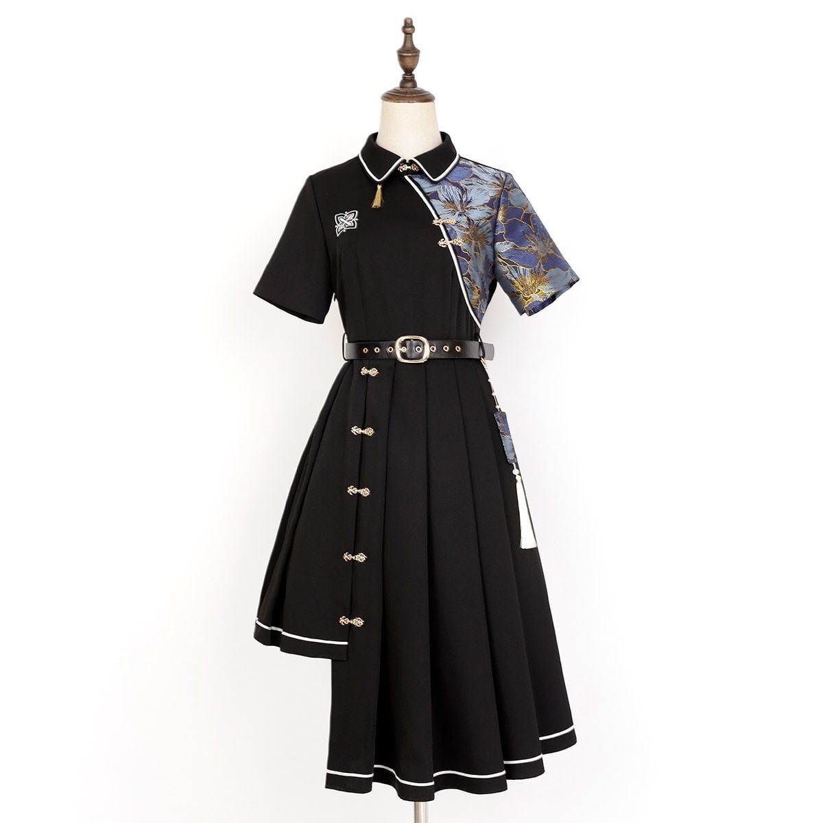 Stylish Asymmetrical Oriental Dress