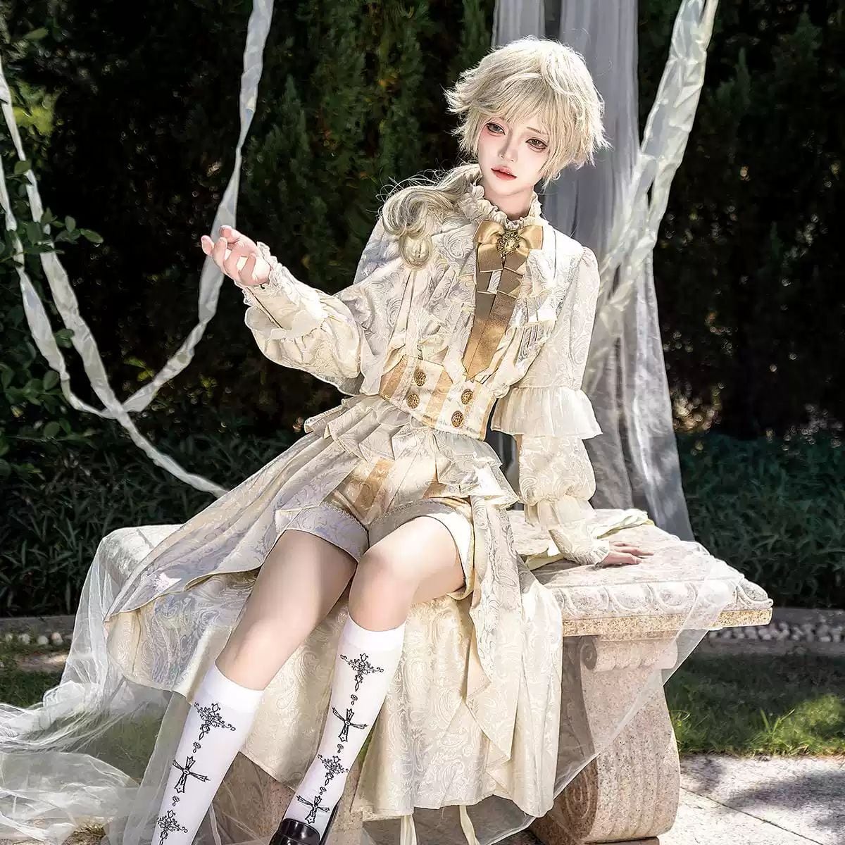 Prince Overalls Shorts Set