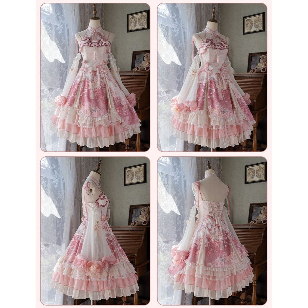 Cherry Blossom Chinese-Inspired Dress