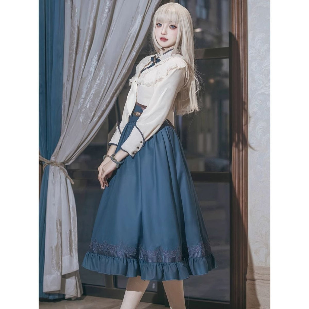 Elegant Long Skirt Set