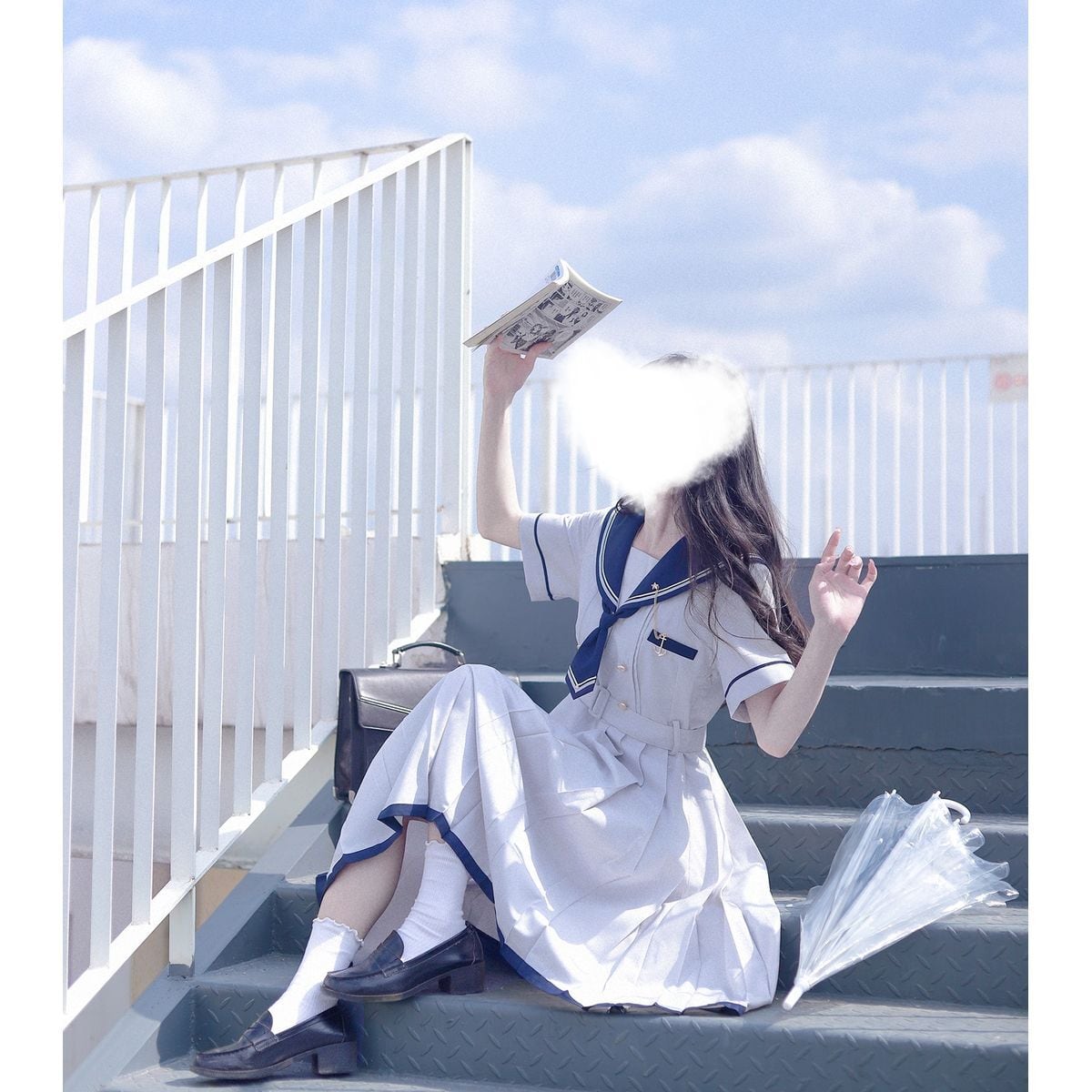 Elegant Sailor Collar Dress